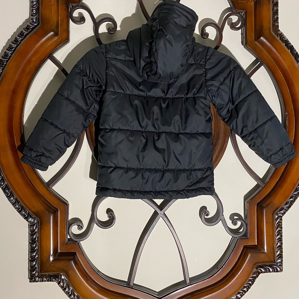 Columbia Black & Gray Reversible Fleece Hooded Jacket
